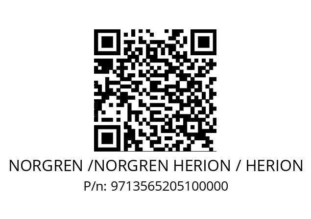   NORGREN /NORGREN HERION / HERION 9713565205100000