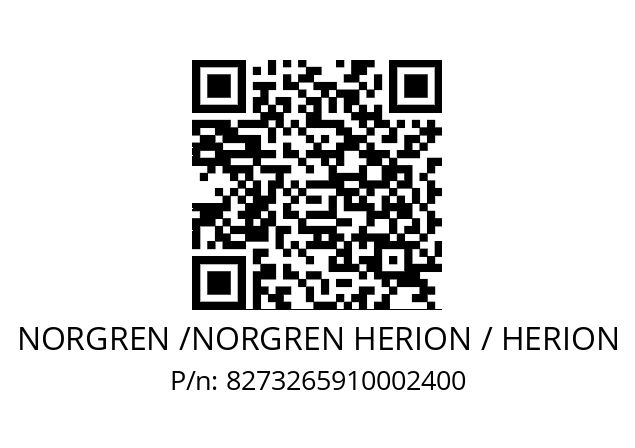   NORGREN /NORGREN HERION / HERION 8273265910002400