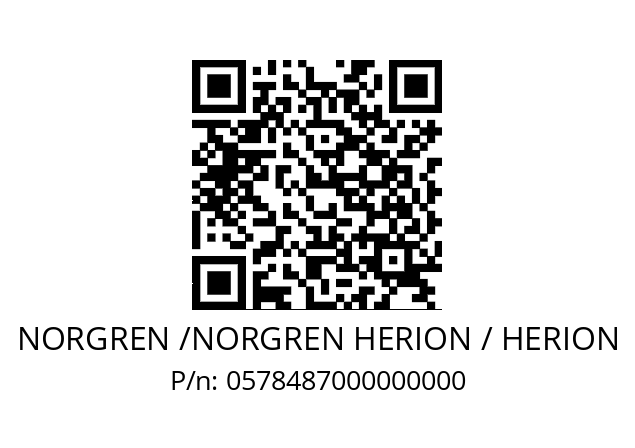   NORGREN /NORGREN HERION / HERION 0578487000000000