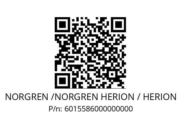   NORGREN /NORGREN HERION / HERION 6015586000000000