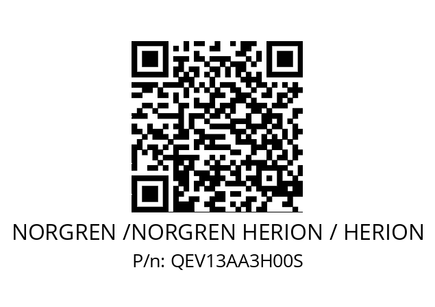   NORGREN /NORGREN HERION / HERION QEV13AA3H00S