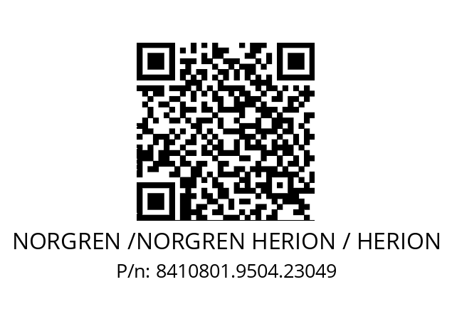   NORGREN /NORGREN HERION / HERION 8410801.9504.23049