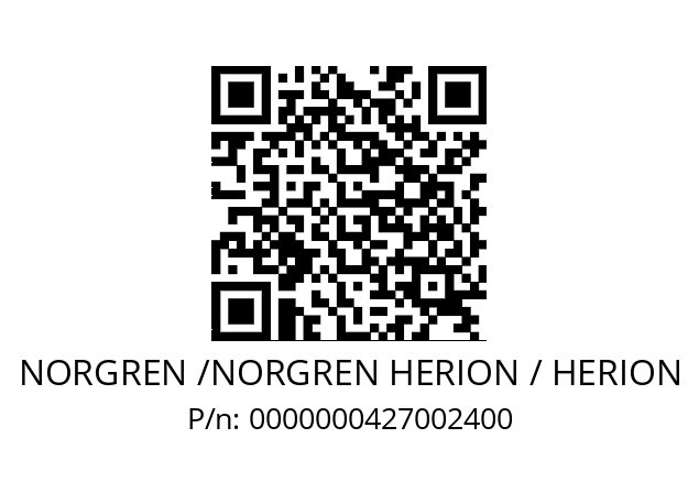   NORGREN /NORGREN HERION / HERION 0000000427002400