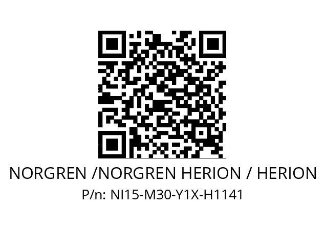   NORGREN /NORGREN HERION / HERION NI15-M30-Y1X-H1141