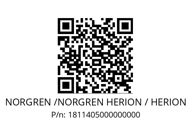   NORGREN /NORGREN HERION / HERION 1811405000000000