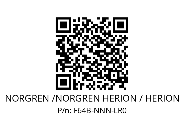 Filter  NORGREN /NORGREN HERION / HERION F64B-NNN-LR0