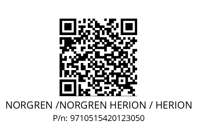   NORGREN /NORGREN HERION / HERION 9710515420123050