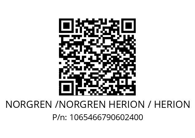   NORGREN /NORGREN HERION / HERION 1065466790602400