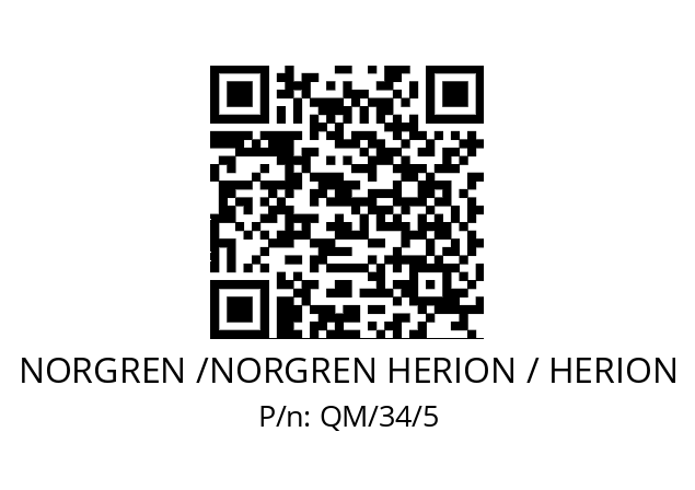   NORGREN /NORGREN HERION / HERION QM/34/5