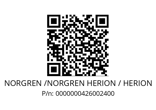   NORGREN /NORGREN HERION / HERION 0000000426002400