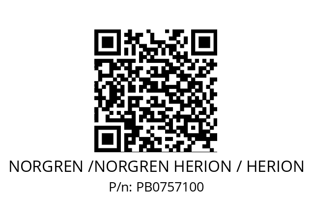   NORGREN /NORGREN HERION / HERION PB0757100