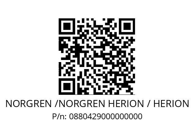   NORGREN /NORGREN HERION / HERION 0880429000000000