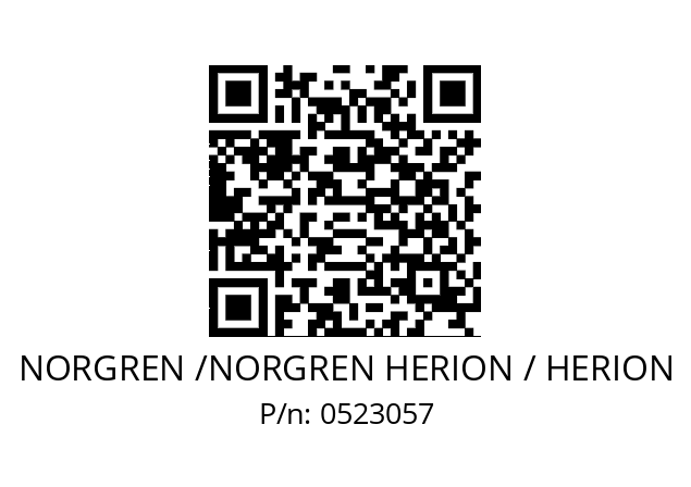   NORGREN /NORGREN HERION / HERION 0523057