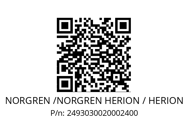   NORGREN /NORGREN HERION / HERION 2493030020002400