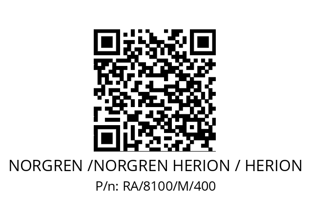   NORGREN /NORGREN HERION / HERION RA/8100/M/400