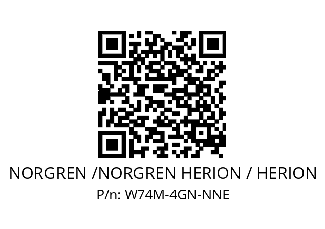   NORGREN /NORGREN HERION / HERION W74M-4GN-NNE