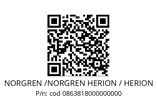   NORGREN /NORGREN HERION / HERION cod 0863818000000000