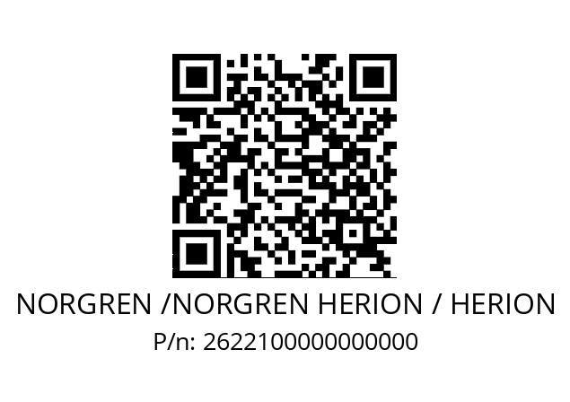   NORGREN /NORGREN HERION / HERION 2622100000000000