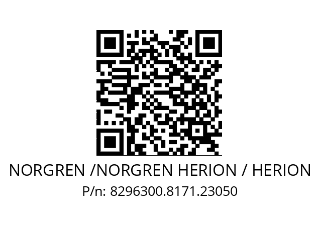   NORGREN /NORGREN HERION / HERION 8296300.8171.23050