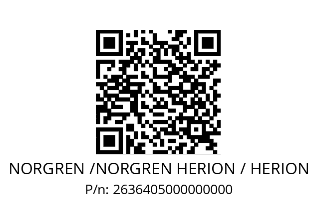   NORGREN /NORGREN HERION / HERION 2636405000000000