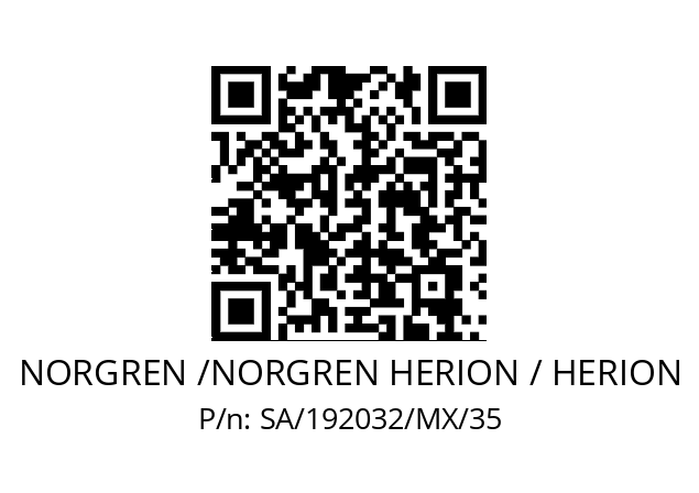   NORGREN /NORGREN HERION / HERION SA/192032/MX/35