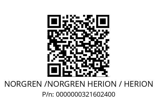   NORGREN /NORGREN HERION / HERION 0000000321602400