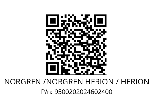   NORGREN /NORGREN HERION / HERION 9500202024602400