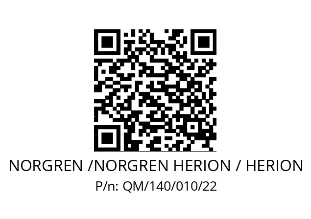   NORGREN /NORGREN HERION / HERION QM/140/010/22