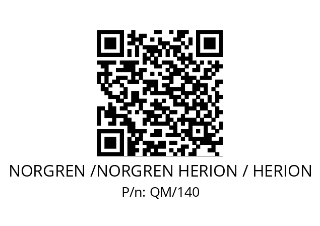   NORGREN /NORGREN HERION / HERION QM/140