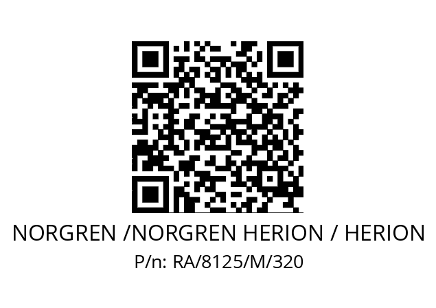   NORGREN /NORGREN HERION / HERION RA/8125/M/320