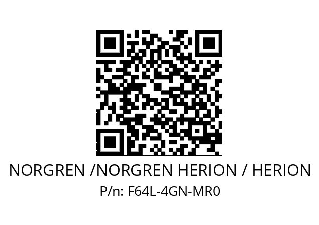 Filter  NORGREN /NORGREN HERION / HERION F64L-4GN-MR0