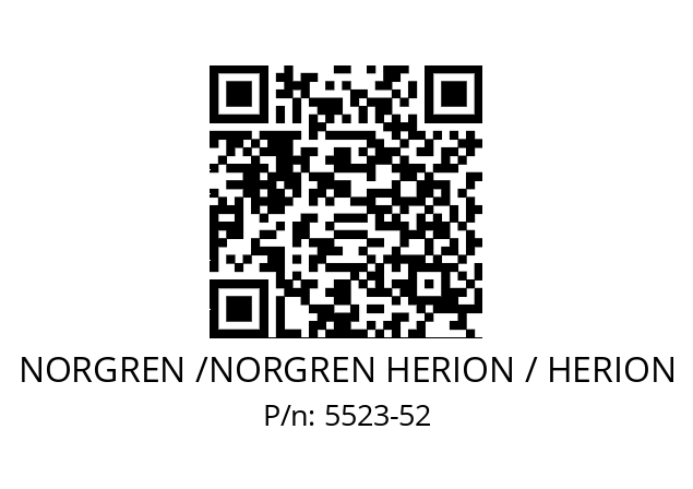   NORGREN /NORGREN HERION / HERION 5523-52