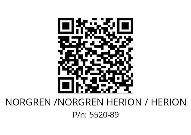   NORGREN /NORGREN HERION / HERION 5520-89