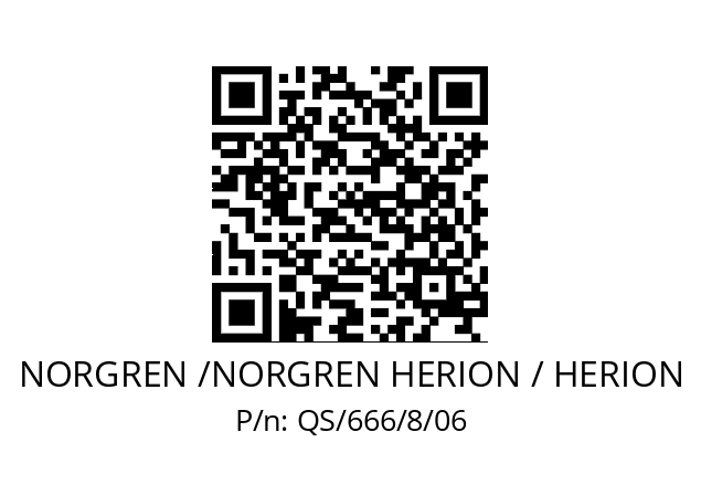   NORGREN /NORGREN HERION / HERION QS/666/8/06