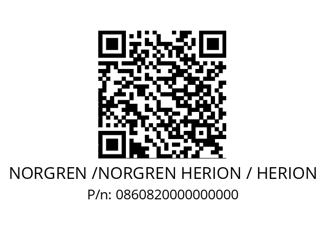   NORGREN /NORGREN HERION / HERION 0860820000000000