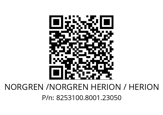   NORGREN /NORGREN HERION / HERION 8253100.8001.23050