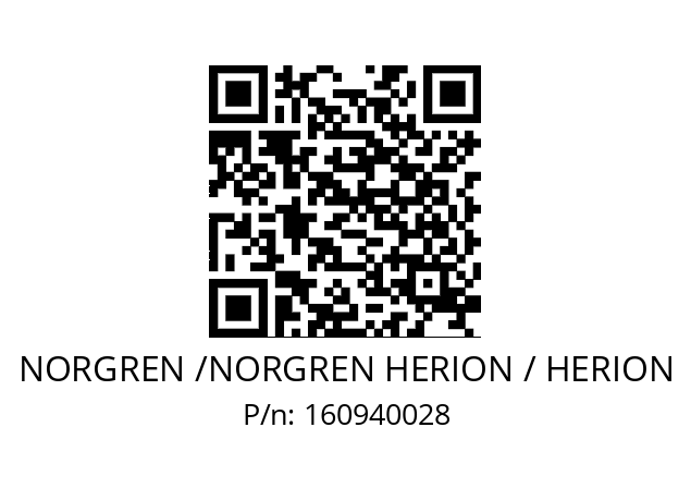   NORGREN /NORGREN HERION / HERION 160940028