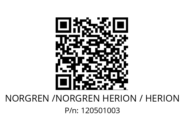   NORGREN /NORGREN HERION / HERION 120501003