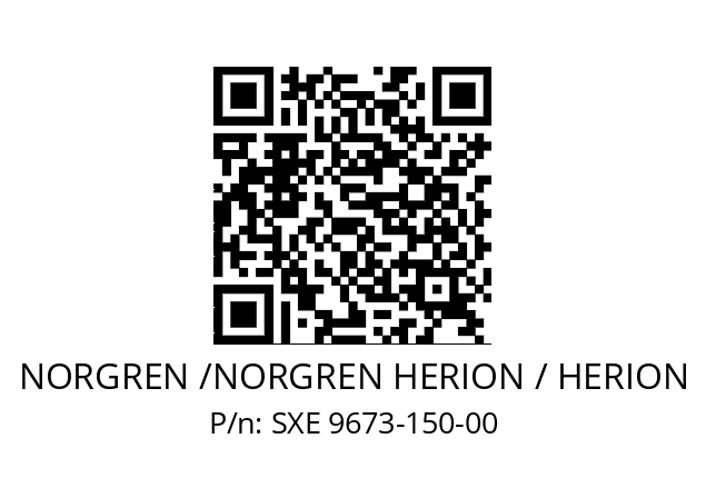   NORGREN /NORGREN HERION / HERION SXE 9673-150-00