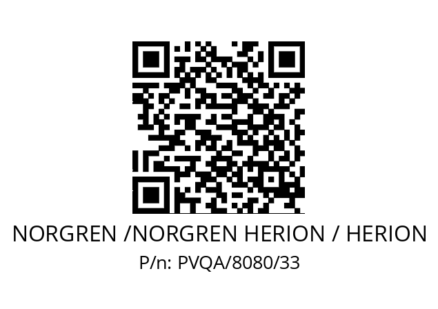   NORGREN /NORGREN HERION / HERION PVQA/8080/33