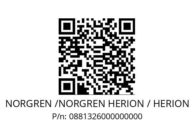   NORGREN /NORGREN HERION / HERION 0881326000000000