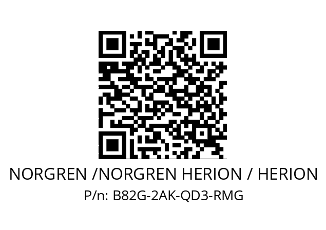 Filter regulator  NORGREN /NORGREN HERION / HERION B82G-2AK-QD3-RMG