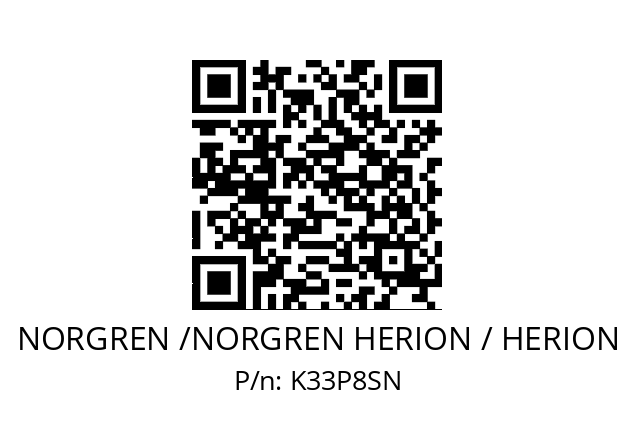   NORGREN /NORGREN HERION / HERION K33P8SN