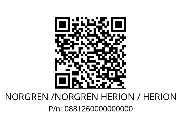   NORGREN /NORGREN HERION / HERION 0881260000000000