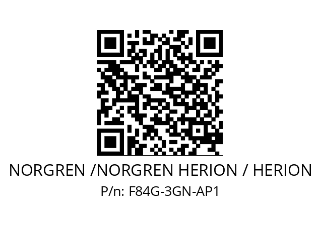   NORGREN /NORGREN HERION / HERION F84G-3GN-AP1