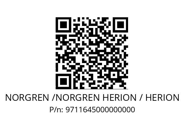   NORGREN /NORGREN HERION / HERION 9711645000000000