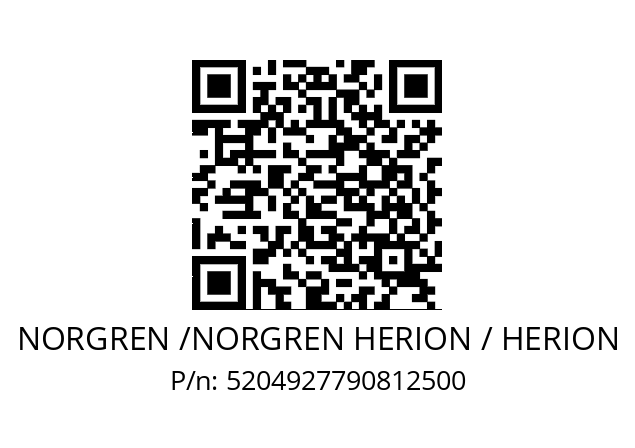   NORGREN /NORGREN HERION / HERION 5204927790812500