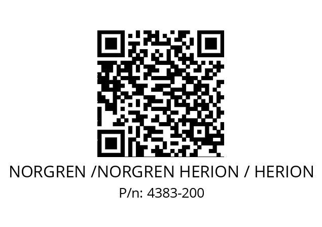   NORGREN /NORGREN HERION / HERION 4383-200