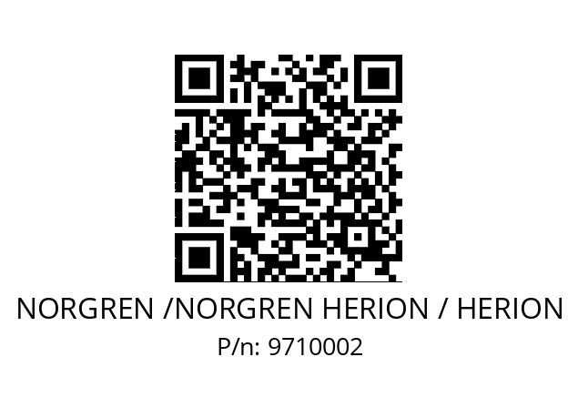   NORGREN /NORGREN HERION / HERION 9710002