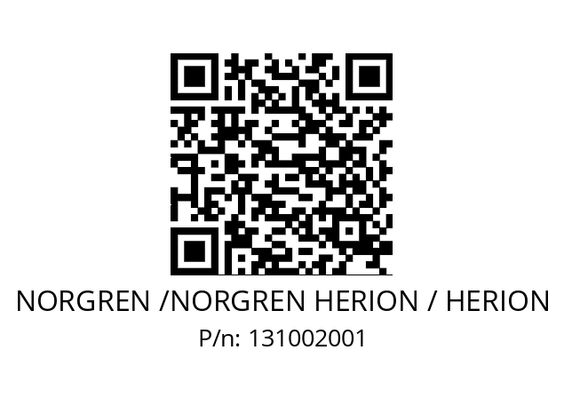   NORGREN /NORGREN HERION / HERION 131002001